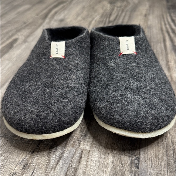 NEW Baabuk Wool House Slippers Dark Grey Size 41 - Picture 3 of 9